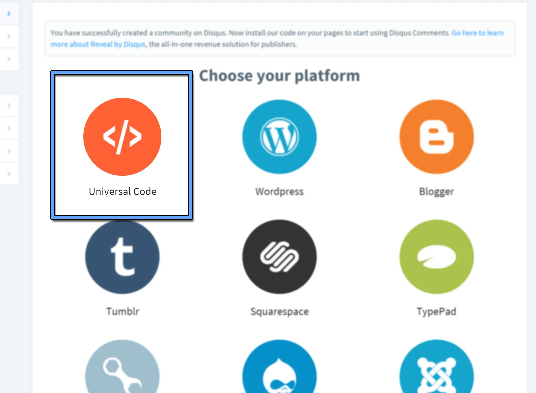 Select Universal Code