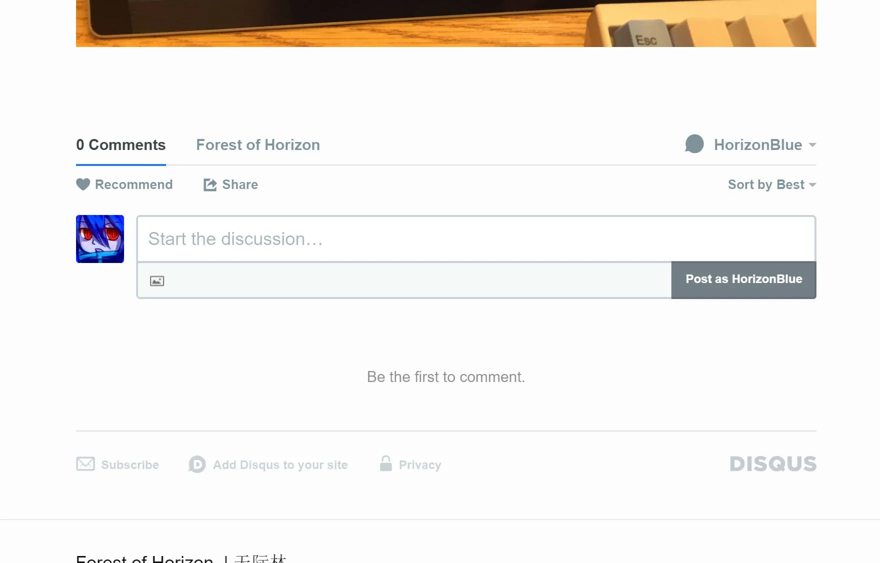 Disqus successfully set up